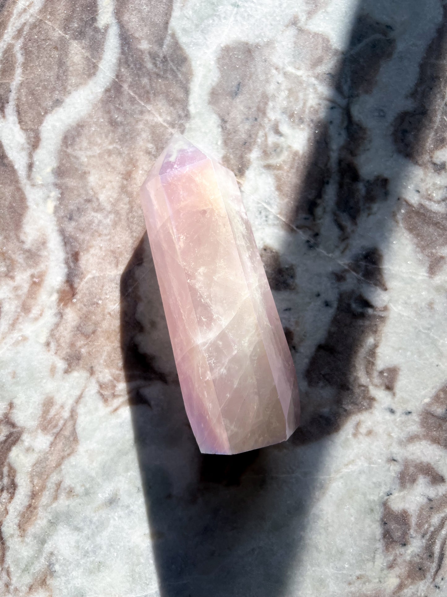 Aura Rose Quartz Tower