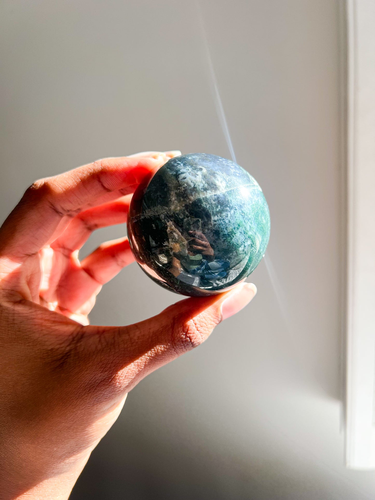 Moss Agate Sphere