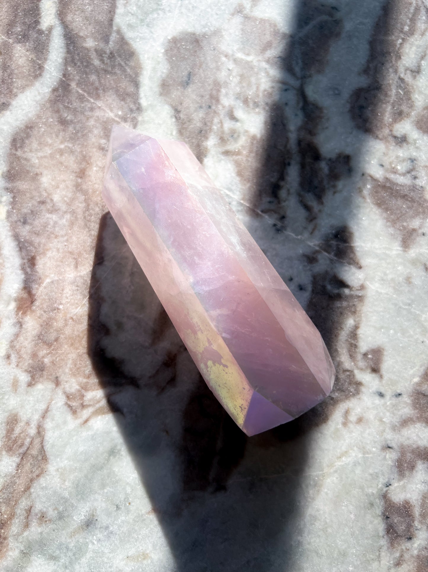 Aura Rose Quartz Tower