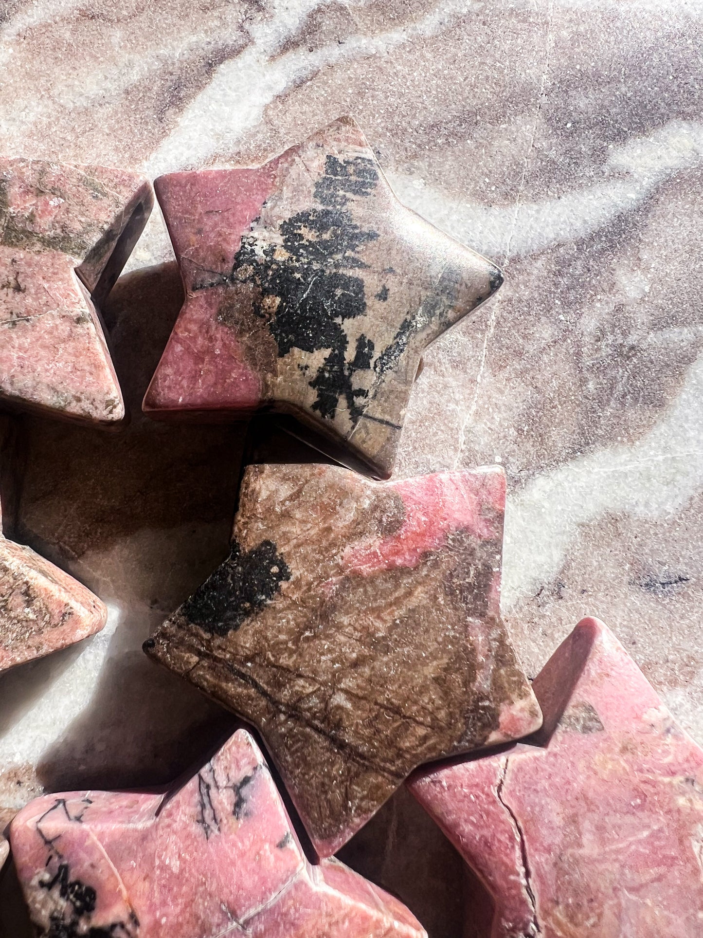 Rhodonite Stars