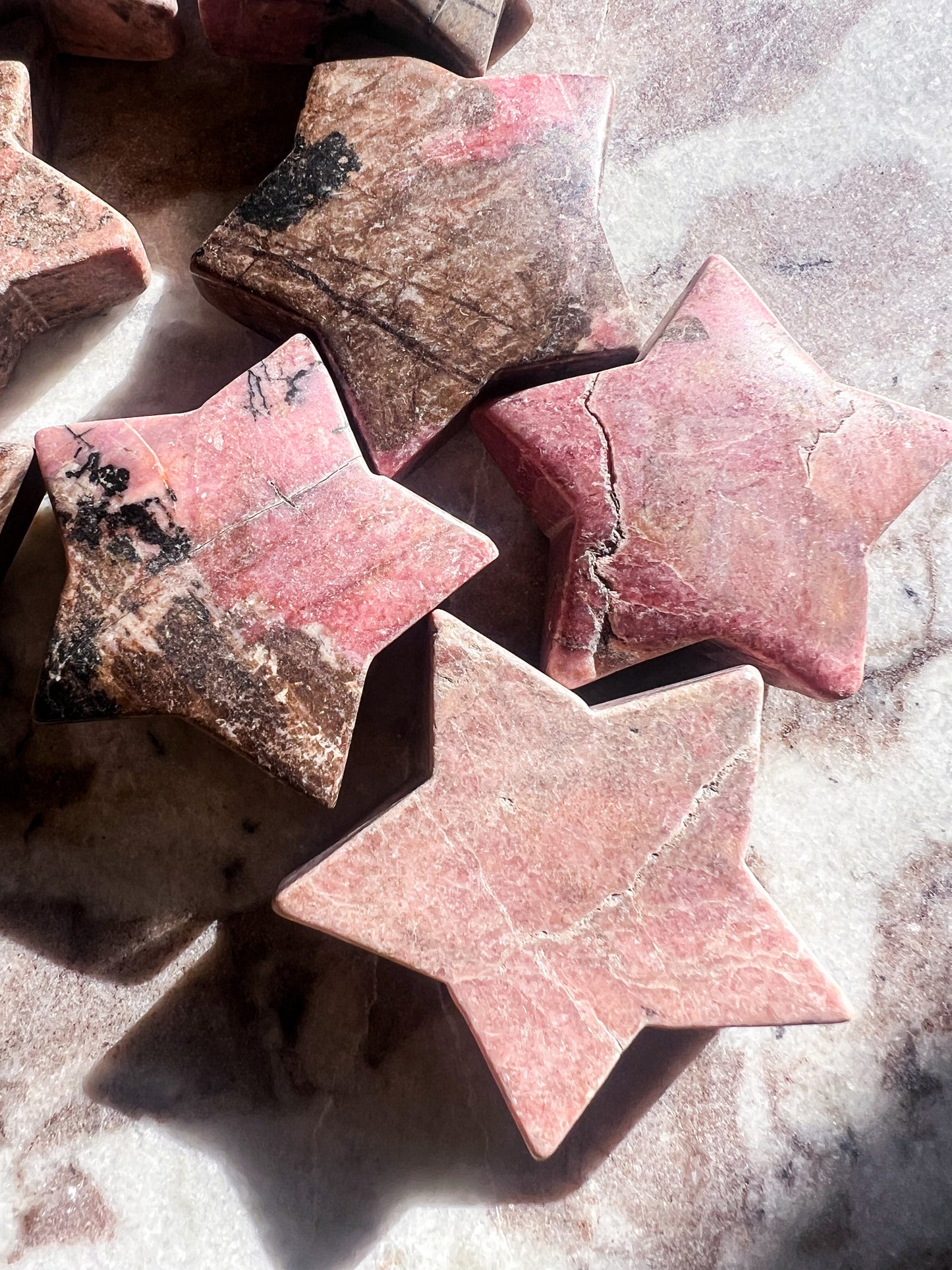 Rhodonite Stars