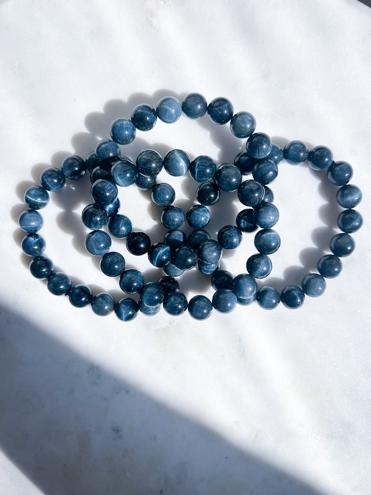 Blue Tigers Eye Bracelets