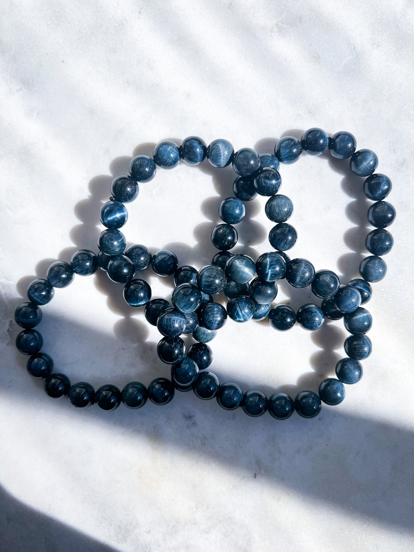 Blue Tigers Eye Bracelets