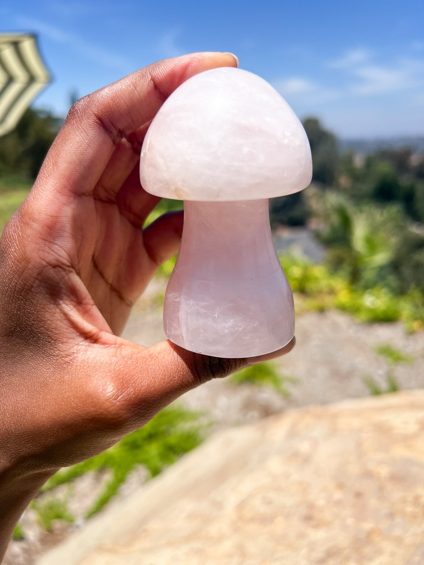 Rose Quartz Mushroom