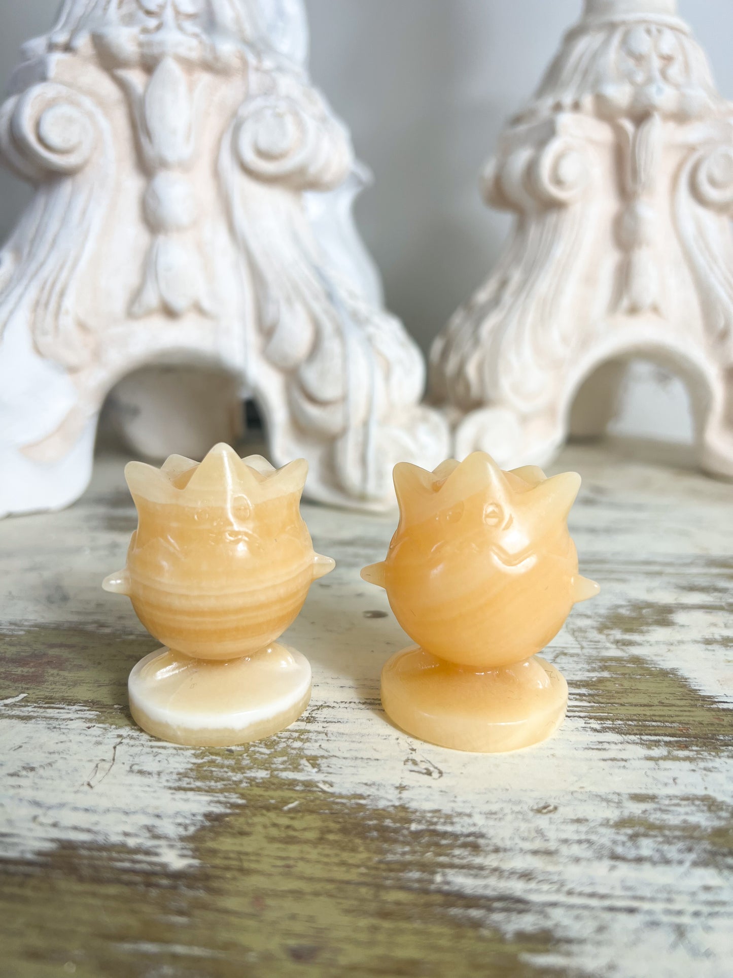 Mini Orange Calcite Togepi