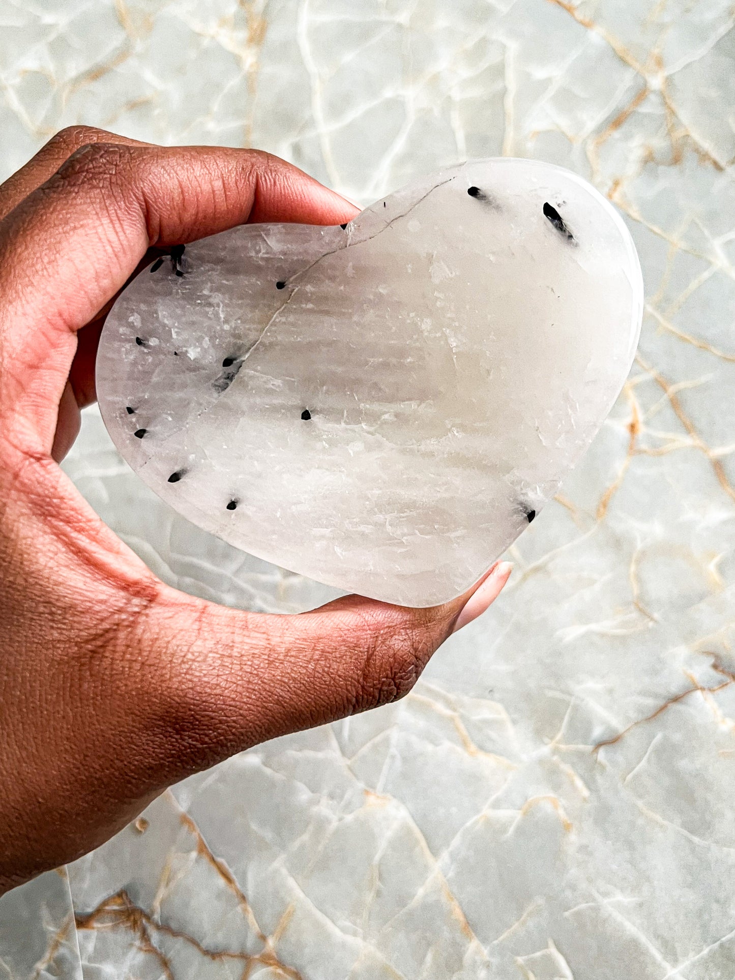 Tourmalinated Quartz Bowl #1