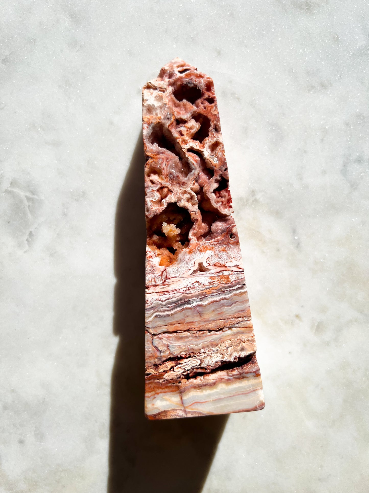 Mexican Crazy Lace Agate Tower B