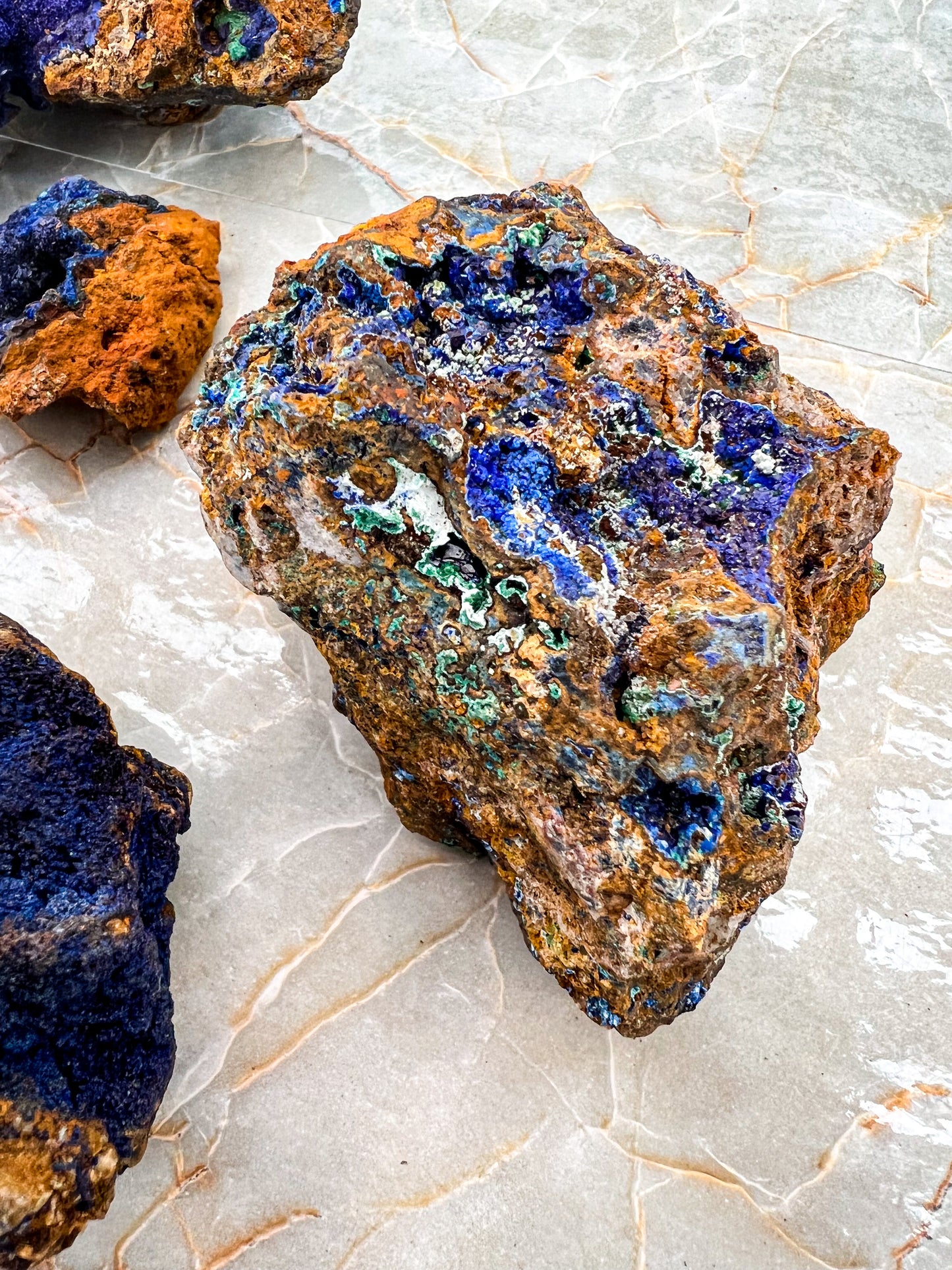Raw Azurite