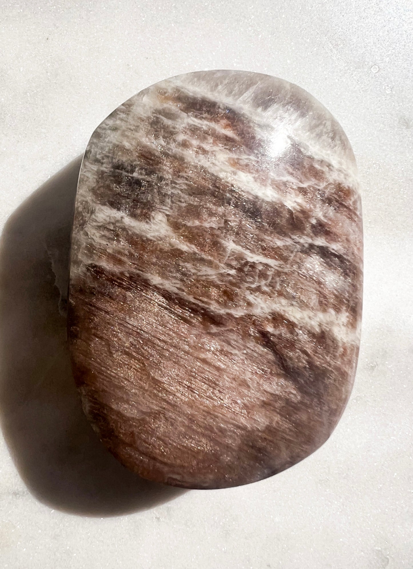 Blue Flash Moonstone Palm Stones