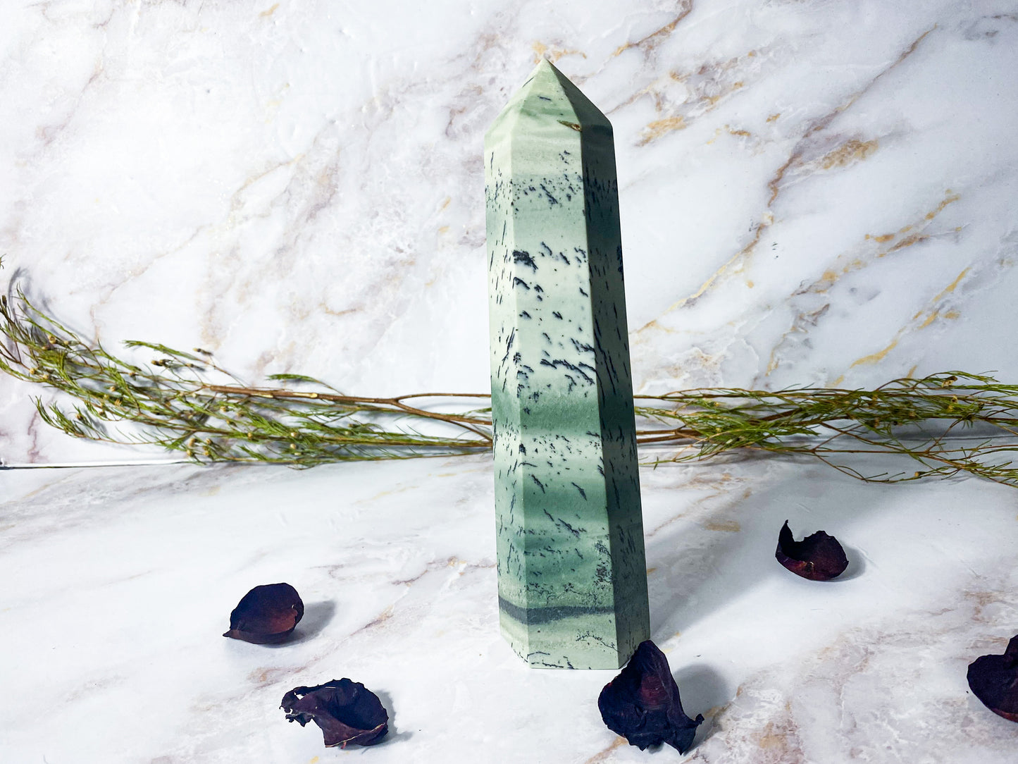 Dendritic Jade Tower #1