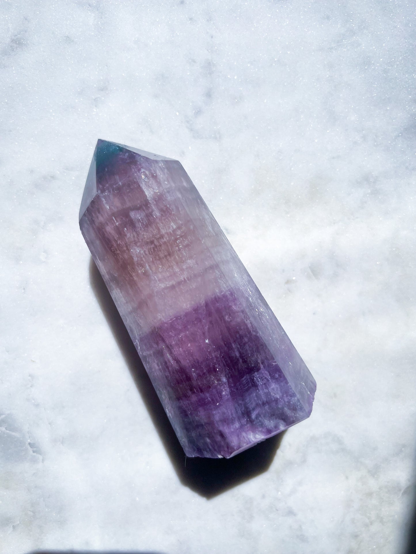 Chunky Purple Fluorite Tower