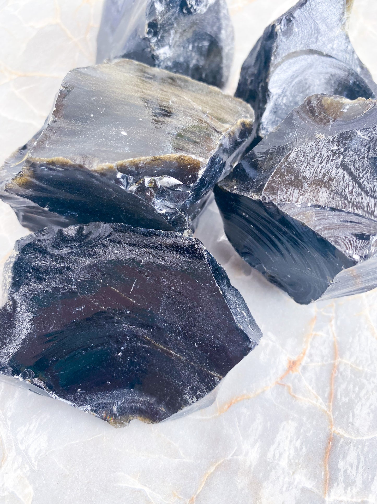Raw Golden Sheen Obsidian Chunks