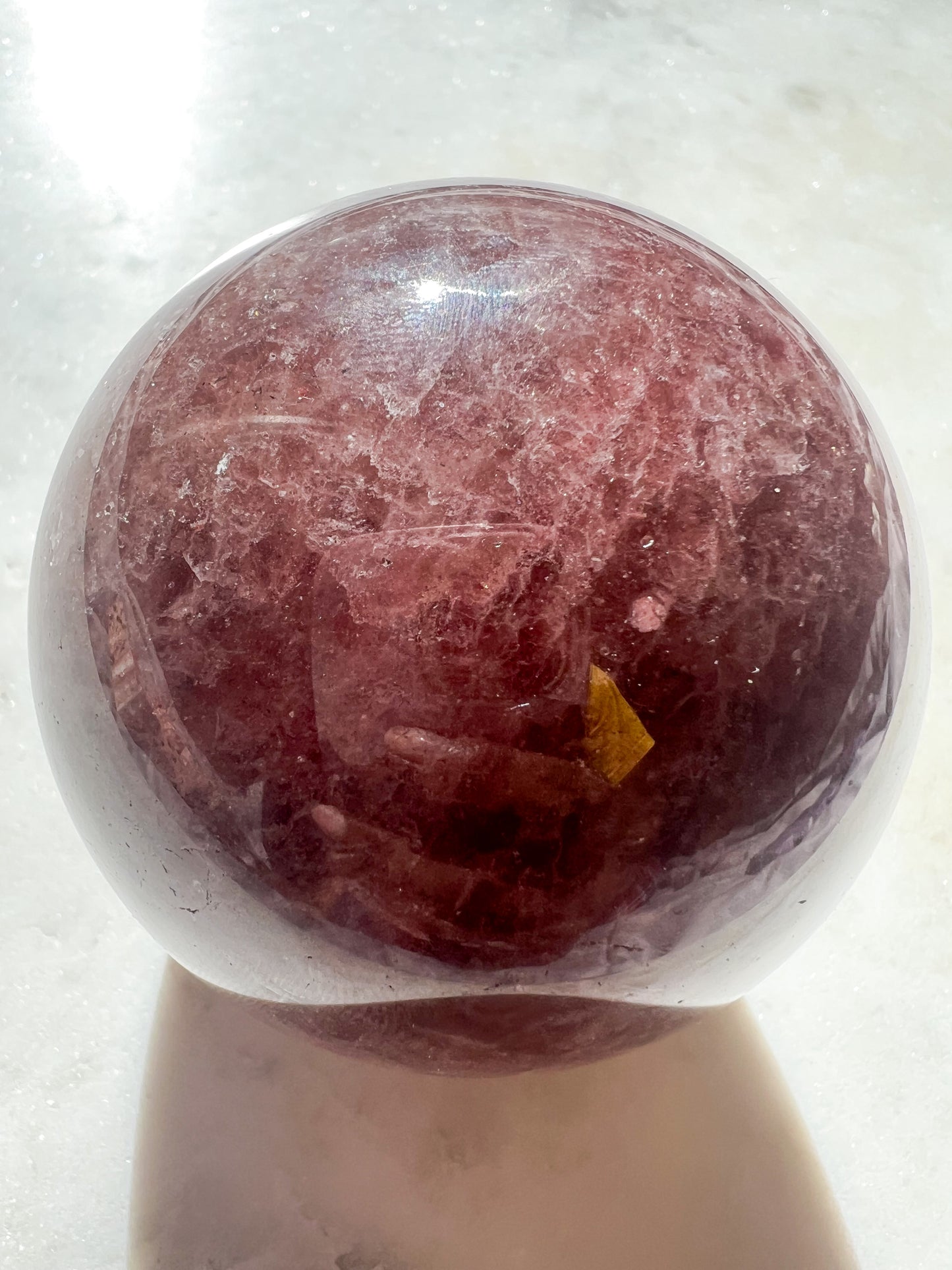 Strawberry Quartz Sphere