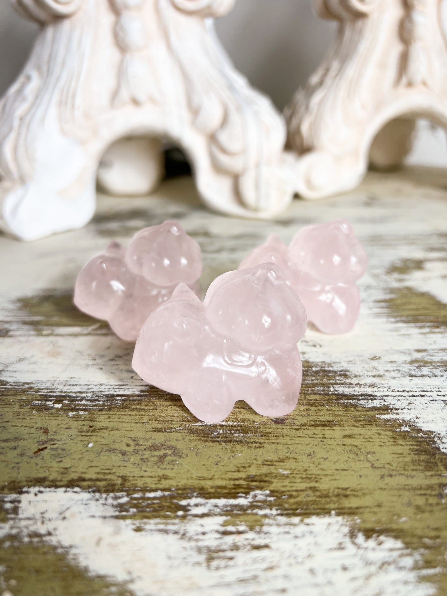 Mini Rose Quartz Bulbasaur