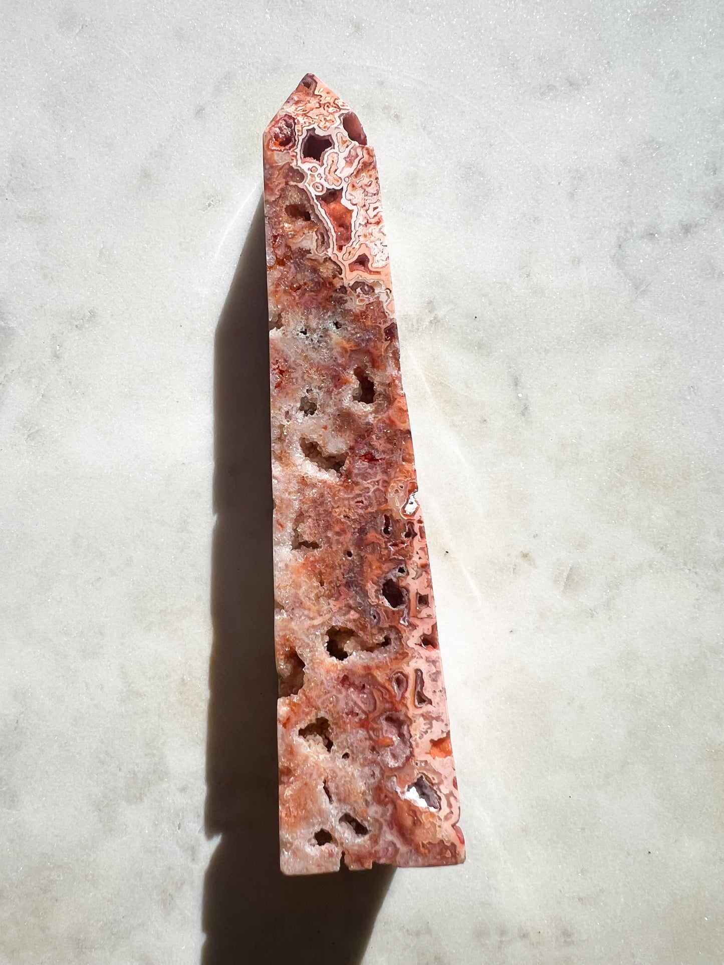 Mexican Crazy Lace Agate Tower C