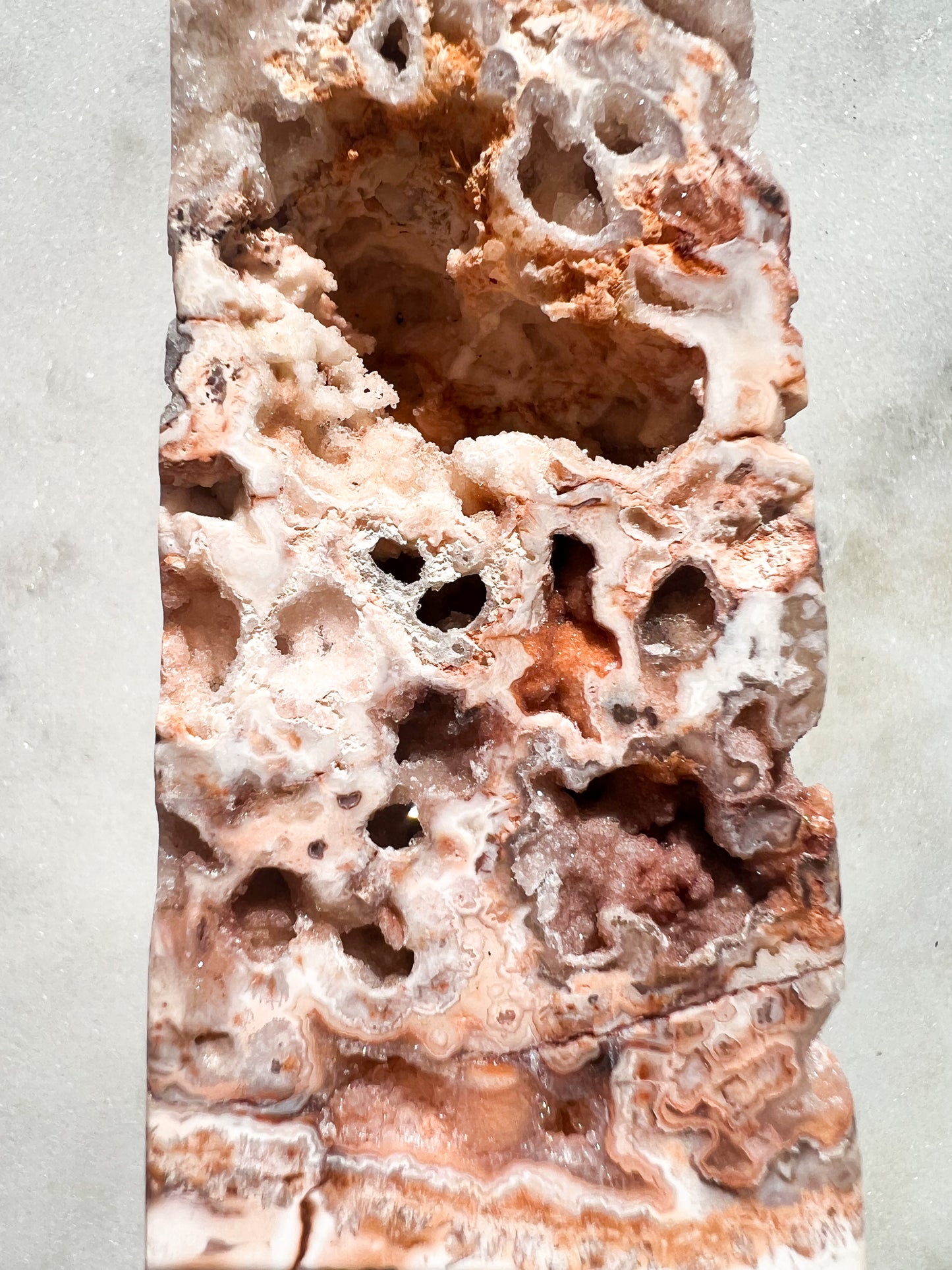 Mexican Crazy Lace Agate Tower A