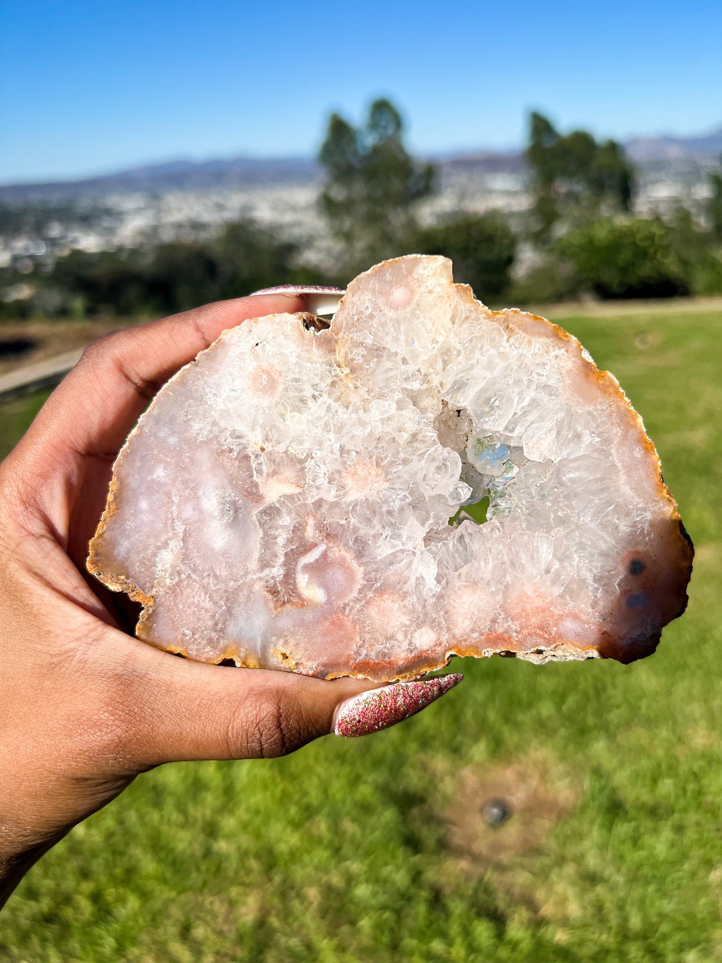 Pink Amethyst Slab E