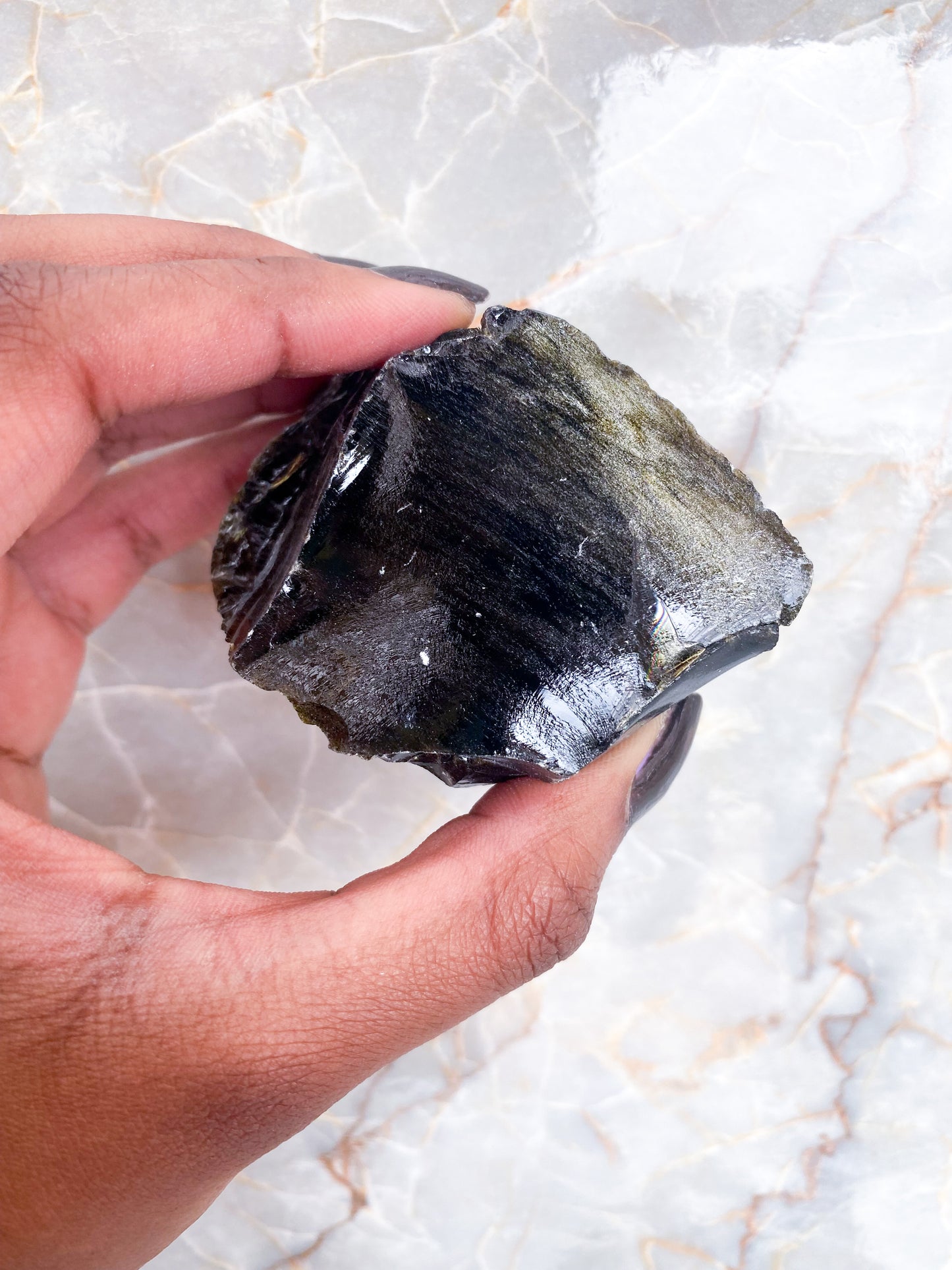 Raw Golden Sheen Obsidian Chunks