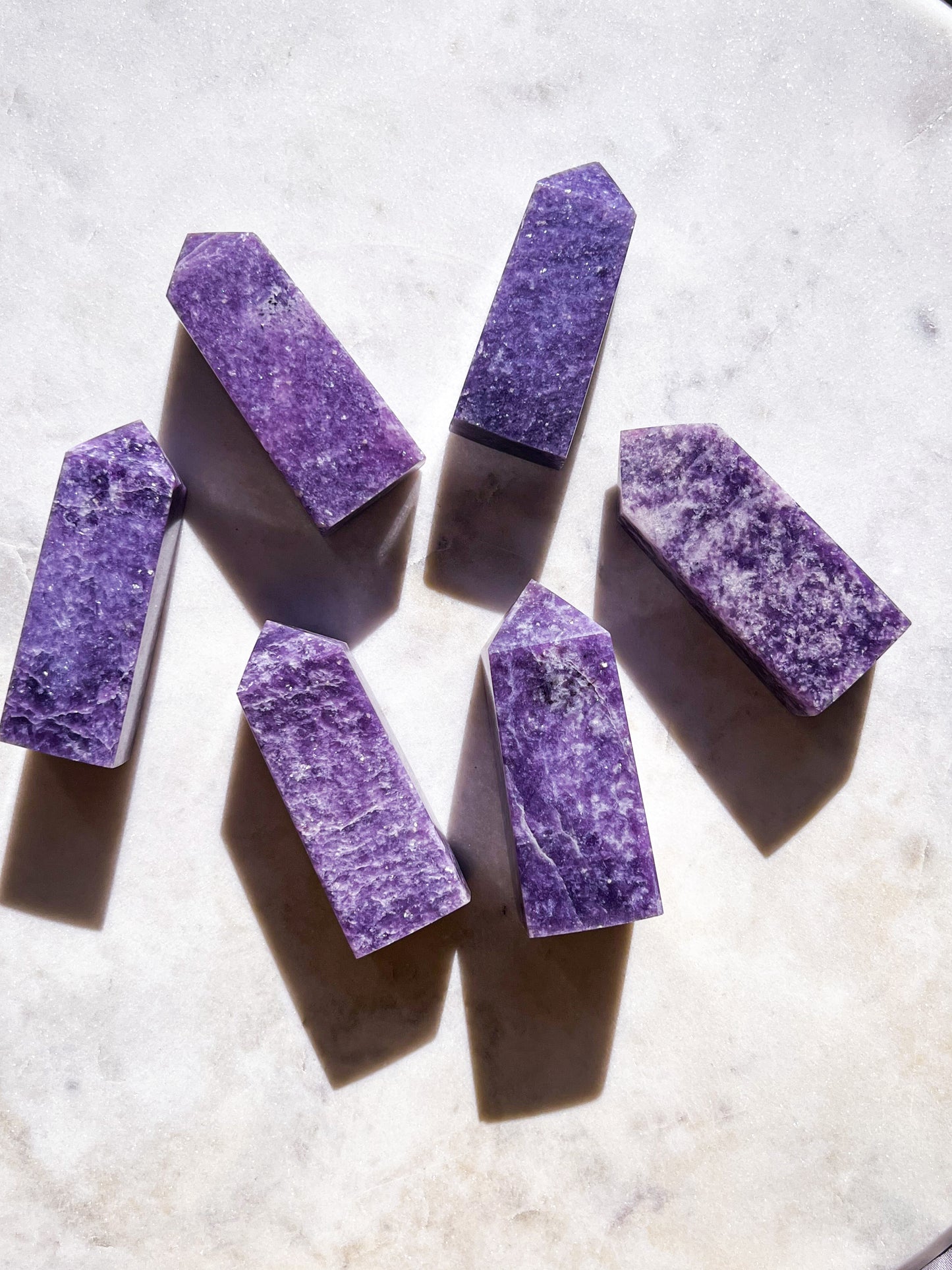 Mini Lepidolite Towers