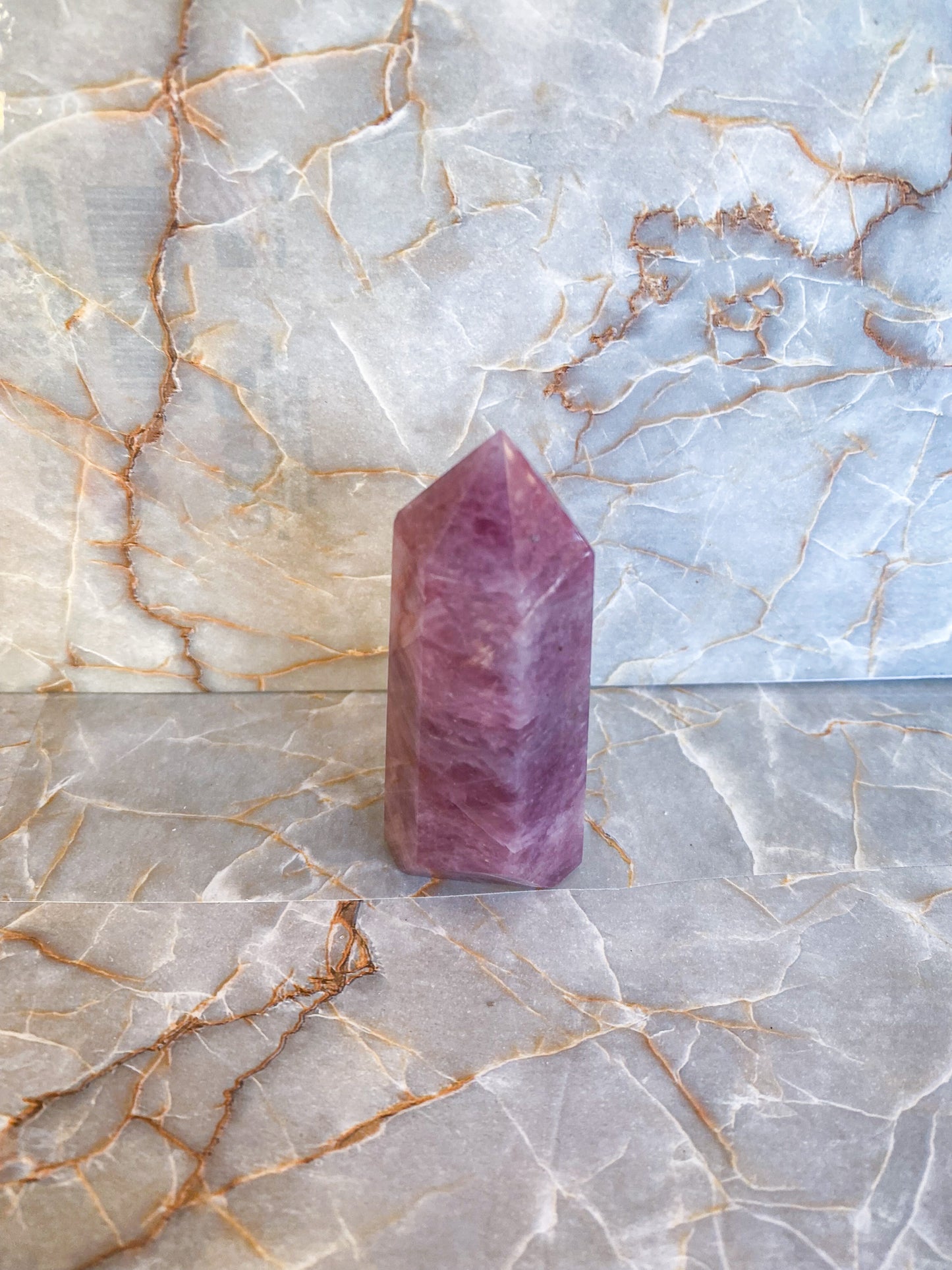 Lavender Rose Quartz Tower #4