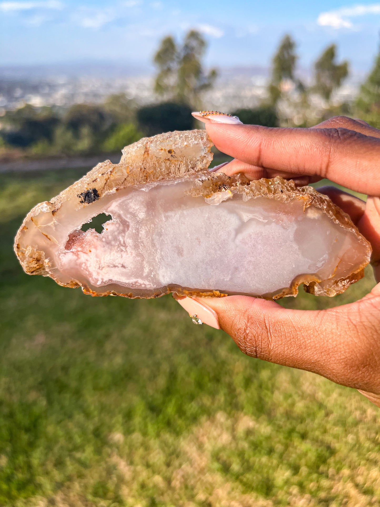 Mini Pink Amethyst Slab