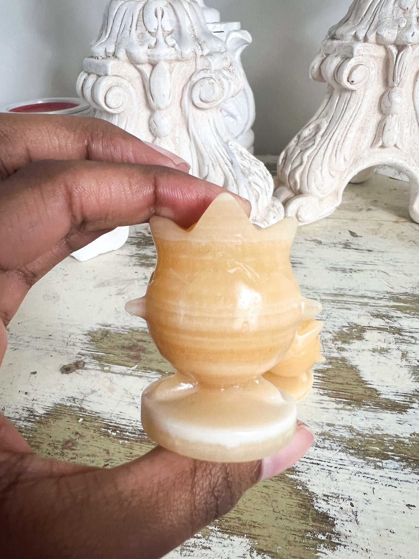 Mini Orange Calcite Togepi