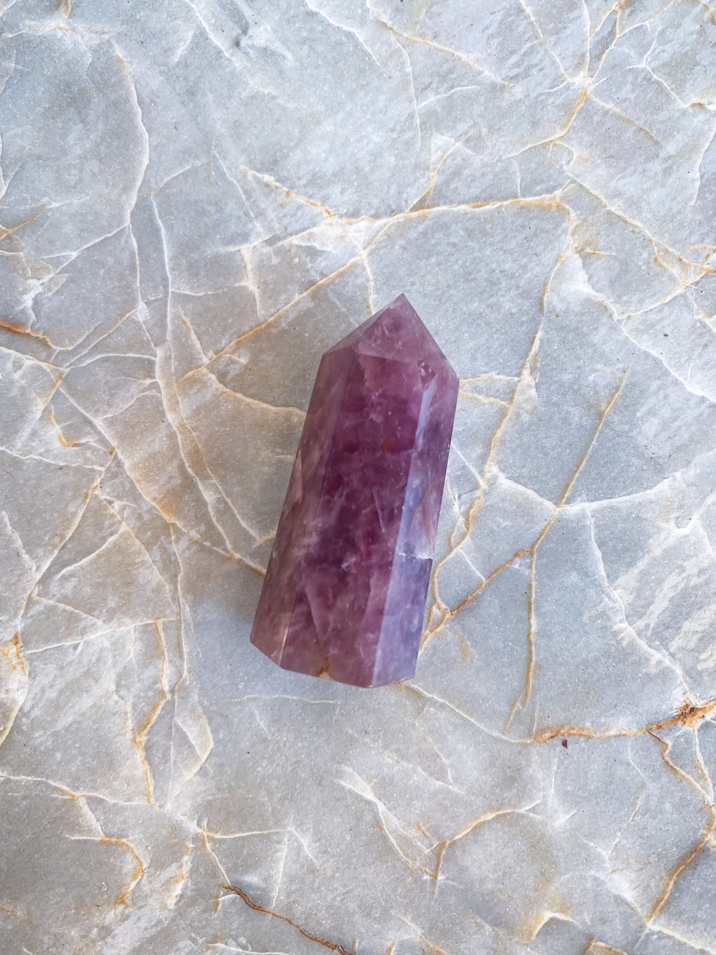 Lavender Rose Quartz Tower #1