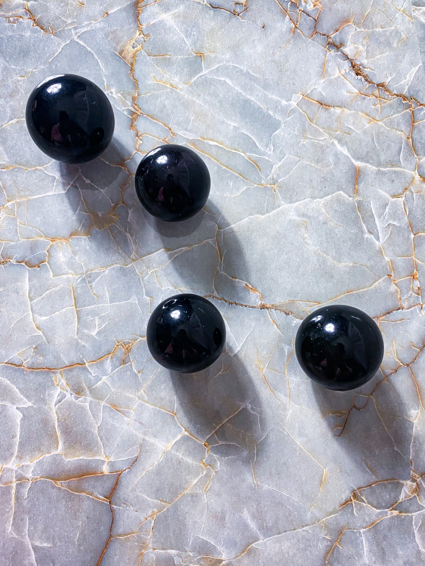 Mini Rainbow Obsidian Spheres