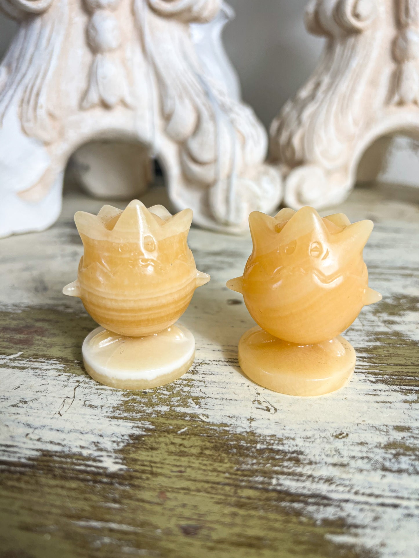 Mini Orange Calcite Togepi