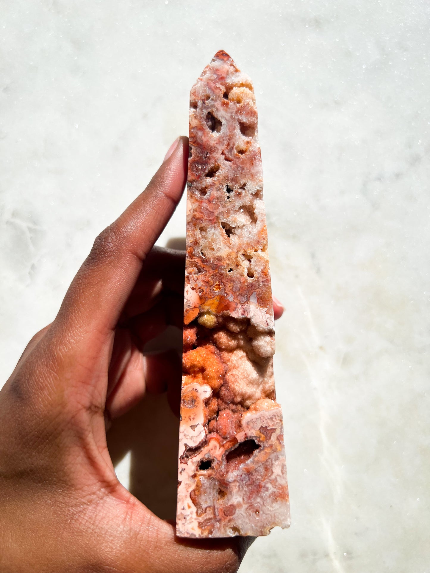 Mexican Crazy Lace Agate Tower C