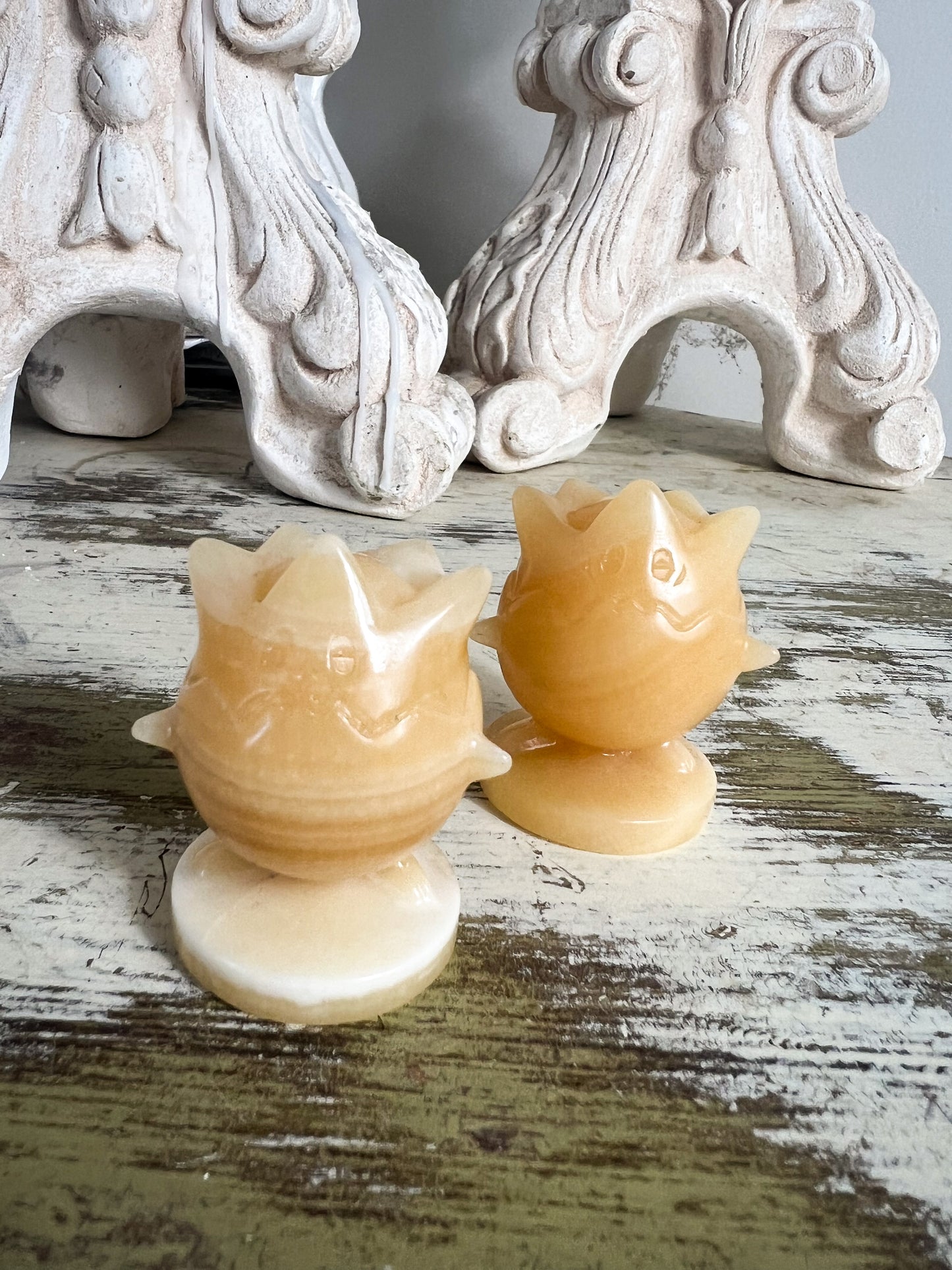 Mini Orange Calcite Togepi