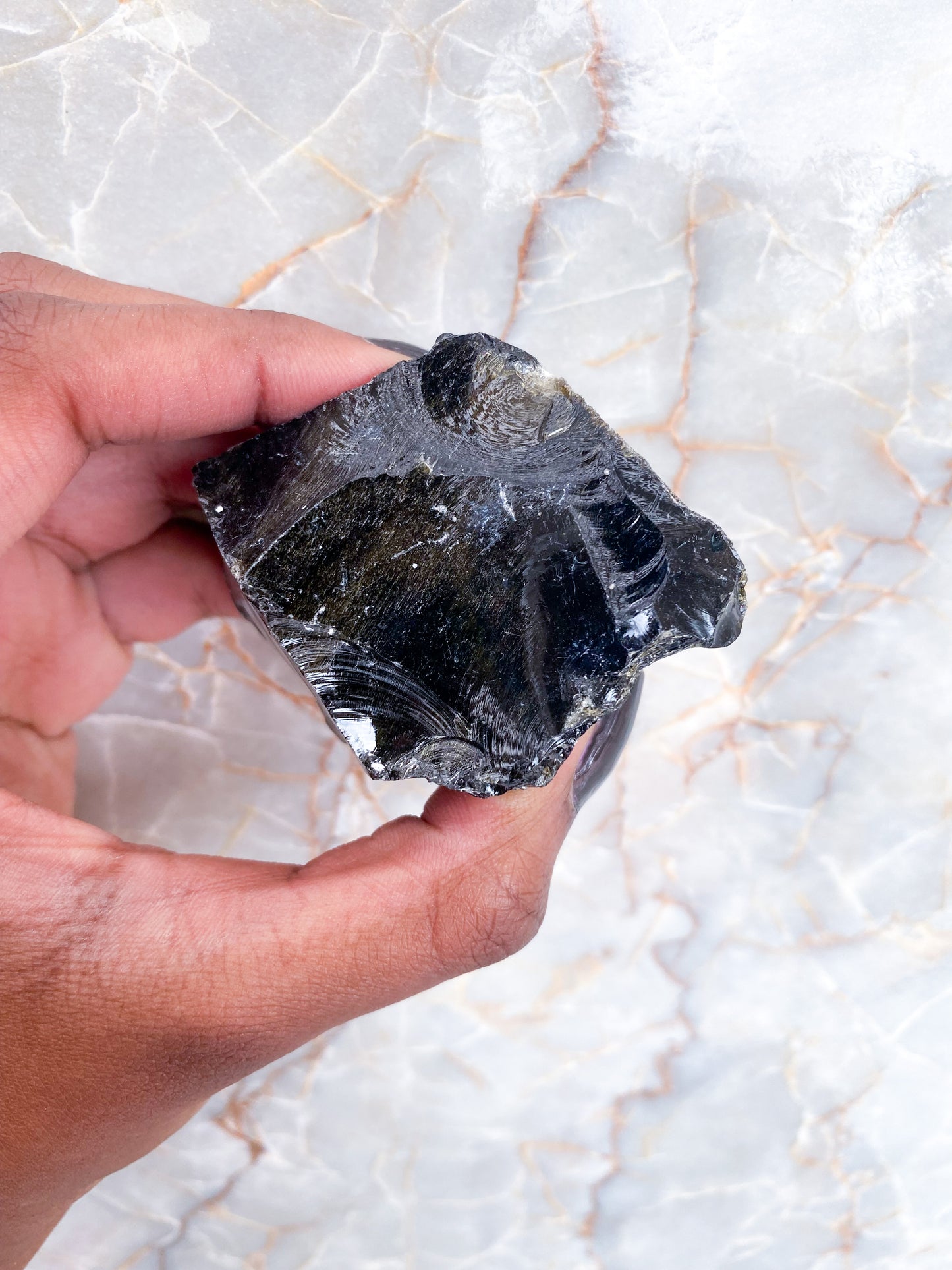 Raw Golden Sheen Obsidian Chunks