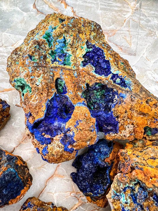 Raw Azurite