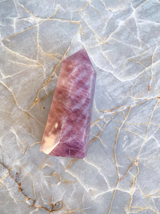 Lavender Rose Quartz Tower #4