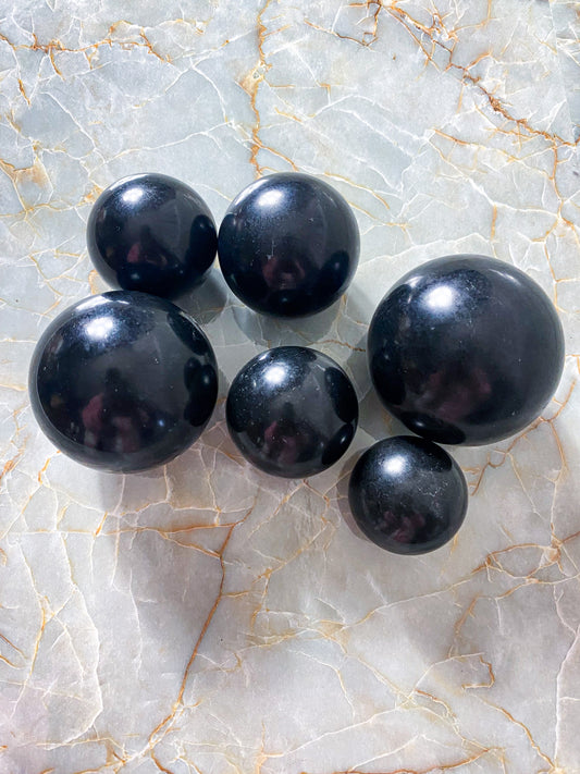 Black Tourmaline Spheres