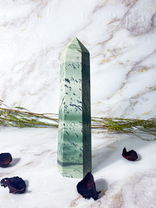 Dendritic Jade Tower #1