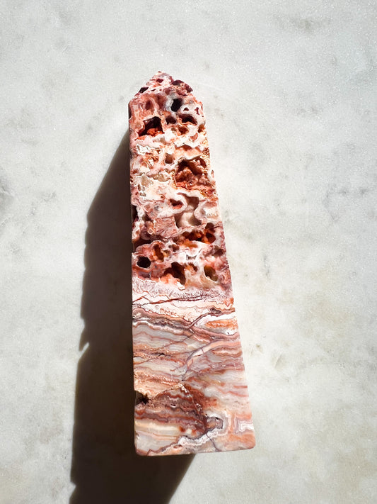 Mexican Crazy Lace Agate Tower B